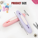 2 in 1 Needle Threader Seam Ripper Tool, 2025 New Needle Threaders Seam Rippers for Sewing, Upgrade Needle Threading and Seam Kit Seam Ripper Tool for Elderly and Sewing Enthusiasts (Purple X2)