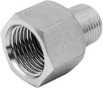Stainless Steel NPT Reducer Adapter 1 Female to 1/2 Male Threaded Reducing Pipe Fittings Adaptor(Pack of 2)