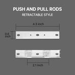 Double Track Bracket White, 10pcs