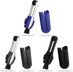 Portable Microfiber Eyeglass Cleaner (3 Count), Efficient and Durable Carbon Microfiber Technology, Lens Cleaner with Carbon Microfiber Tech and Mini Sunglasses Brush Cleaning Tool