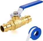 1/2" Press Ball Valve, Lead-Free Press into 1/2"Copper Tubing Connection with EPDM O-ring