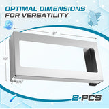 2 Pack Glove Box Holder/Dispenser Stainless Steel Quad Wall Mounted Glove Box Organizer,10