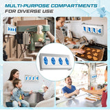 2 Pack Glove Box Holder/Dispenser Stainless Steel Quad Wall Mounted Glove Box Organizer,10