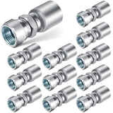 12 Pcs 3/8" Hose x 3/8" Jic 37° Hydraulic Hose Fittings Female Coupling End Swivel Crimp Hydraulic Fittings