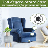 24 Inch Heavy Duty Recliner Chair Sofa Swivel Ring Base Kit Replacement with 10 Inch Swivel Late Chair Replacement Parts 360 Degrees Rotate Bottom Mechanism Lazy Susan Hardware for Barstools