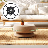 24 Inch Heavy Duty Recliner Chair Sofa Swivel Ring Base Kit Replacement with 10 Inch Swivel Late Chair Replacement Parts 360 Degrees Rotate Bottom Mechanism Lazy Susan Hardware for Barstools - Close-Up Angle