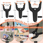 12 Pack 6 Inch Plastic Spring Clamps, for Crafts, Woodworking, Backdrop Stand, Photography, Home Dec