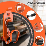 8 Pcs Shovel Holder, Heavy Duty Shovel Mounts for Roof Rack, Quick Release Axe Holder Mount Kit, Metal and Rubber Car Accessories Garage Storage Wall Mounting Brackets Truck - Front View
