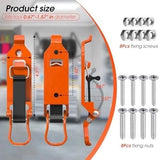 8 Pcs Shovel Holder, Heavy Duty Shovel Mounts for Roof Rack, Quick Release Axe Holder Mount Kit, Metal and Rubber Car Accessories Garage Storage Wall Mounting Brackets Truck
