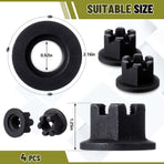 4 Pcs 501110 Rotary Cutter Castle Nut Compatible with King Kutter Rotary Cutter Gearbox 1"-14 Fine Thread