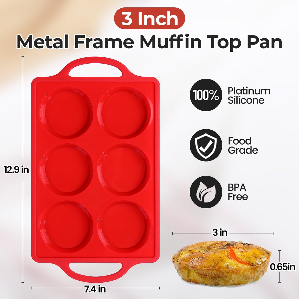 Silicone Muffin Top Pan & Silicone Mini Loaf Pan