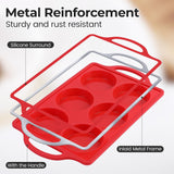 Silicone Muffin Top Pan & Silicone Mini Loaf Pan