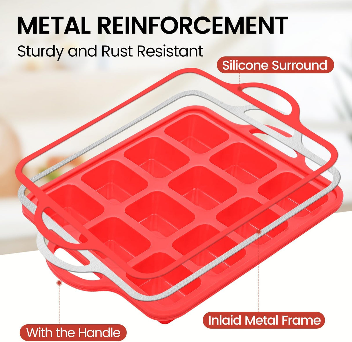 Silicone Muffin Top Pan & Silicone Mini Loaf Pan