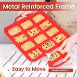 Silicone Muffin Top Pan & Silicone Mini Loaf Pan - Close-Up Angle