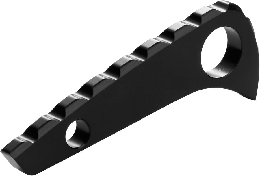 Back Spacer for Spyderco Paramilitary 2, Anodized Titanium Alloy CNC Spine Backspacer for C81, Premium Custom-made Accessory, Black