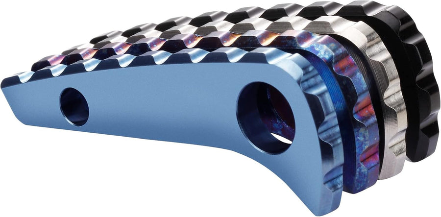 Back Spacer for Spyderco Paramilitary 2, Anodized Titanium Alloy CNC Spine Backspacer for C81, Premium Custom-made Accessory, Black