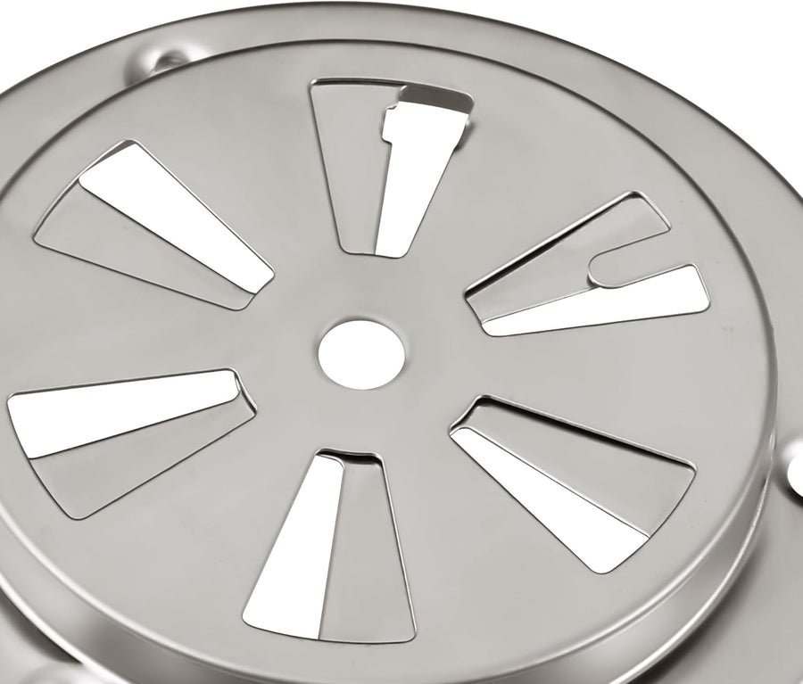 Stainless Steel BBQ Smoker Air Vent - Adjustable Grill Damper for Controlling Airflow - Replacement Parts for Grill and Smoker Vents - 4 Packs