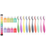 18 Pcs Color Coded Handle Ink Blending Brushes set tool blender for Crafts Card Making