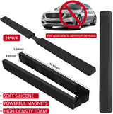 2 Pack Dent Prevent Car Door Protector 33.46 Inch Magnetic Removable Car Door Dent Protector Lengthen and Widen Prevents Scratches Dings, Black