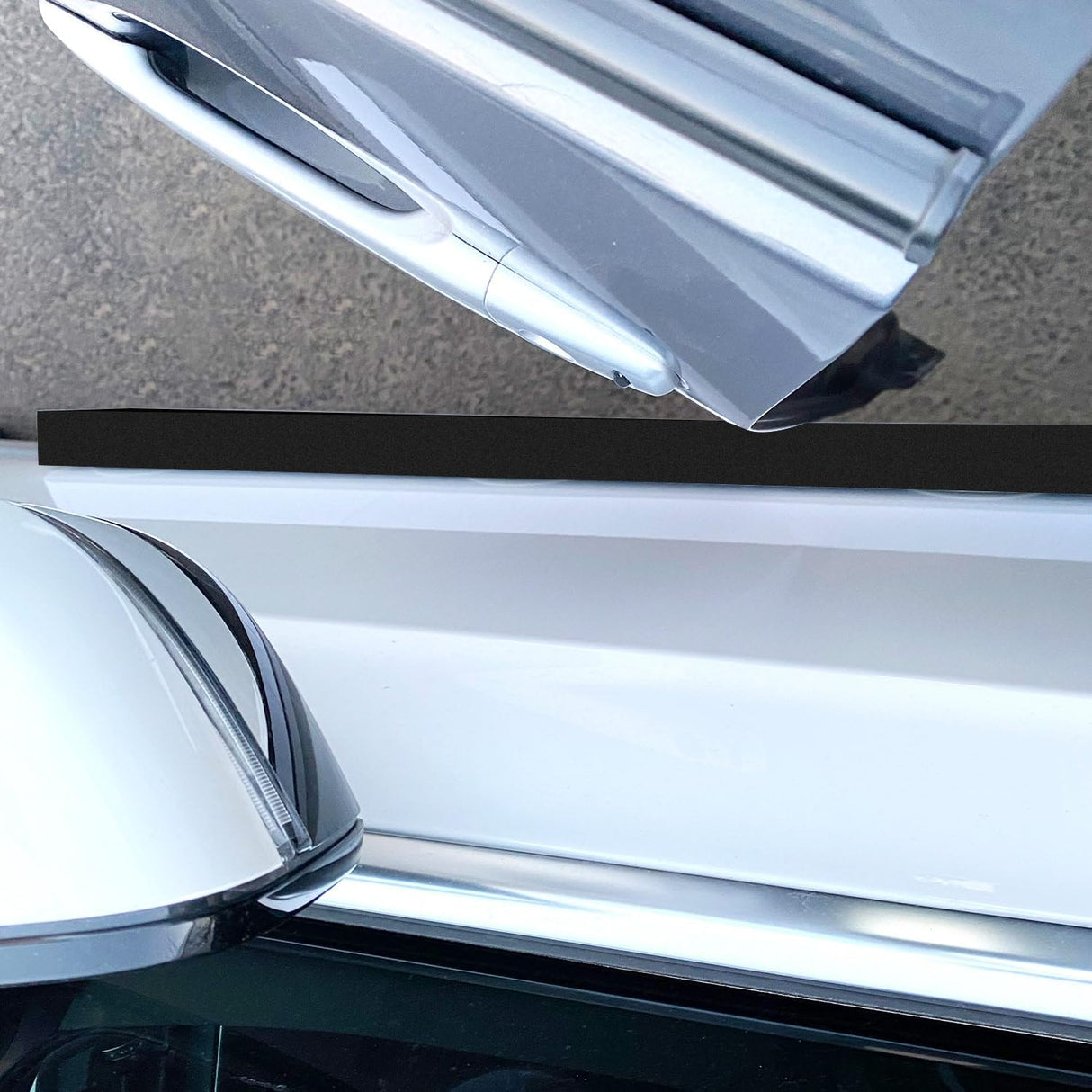 2 Pack Dent Prevent Car Door Protector 33.46 Inch Magnetic Removable Car Door Dent Protector Lengthen and Widen Prevents Scratches Dings, Black