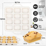 Silicone Muffin Top Pan & Silicone Mini Loaf Pan