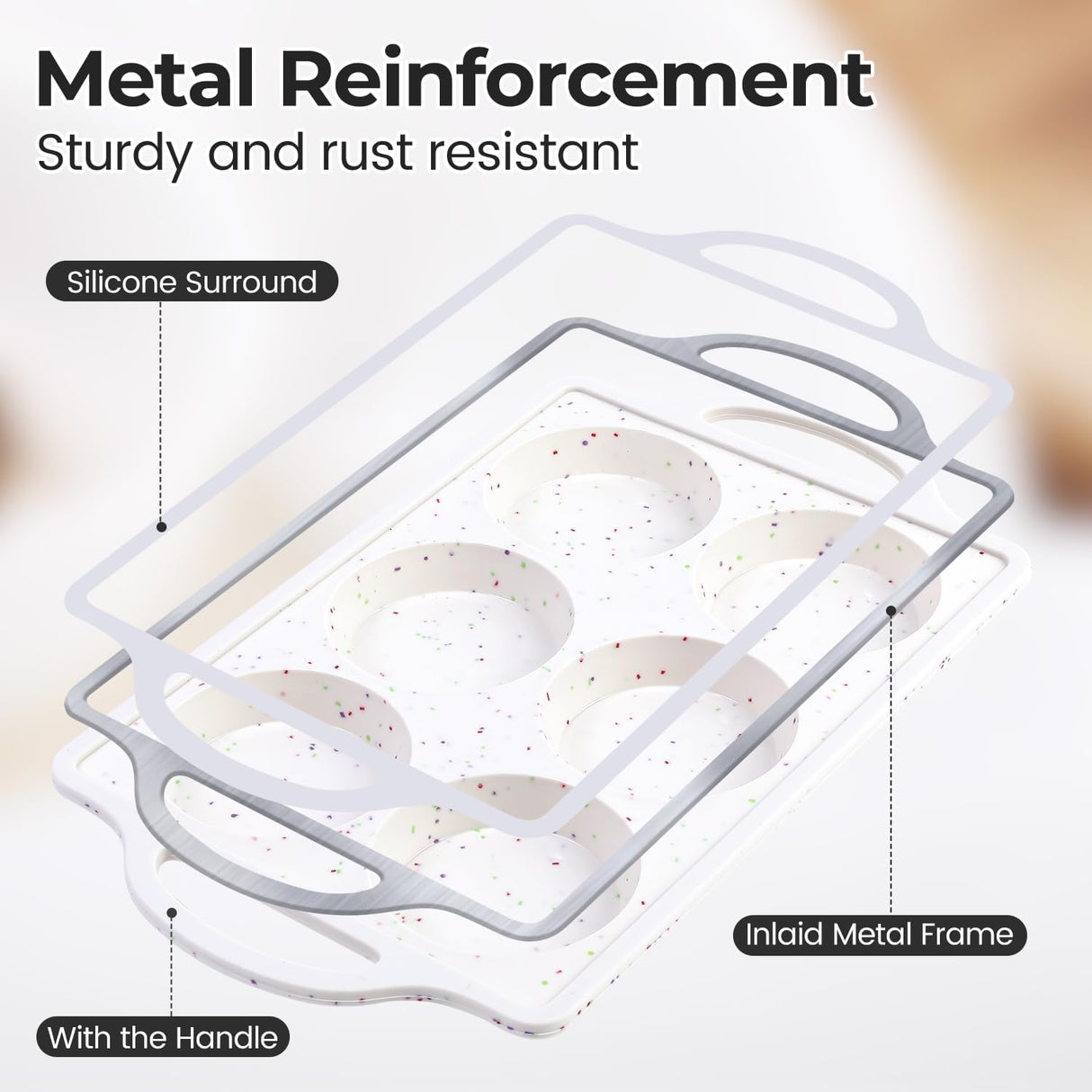 Silicone Muffin Top Pan & Silicone Mini Loaf Pan