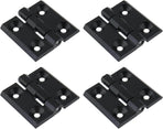 Black Butt Hinge Zinc Alloy Door Hinge Heavy Duty Boat Hatch Hinges Residential Bed Room Hinge for Doors Hardware 2.36" x 2.36" -4pcs