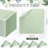 150 Pcs Satin Napkin Bulk 17 x 17 Inch Square Silk Table Napkin Soft Dinner Napkins Decor Elegant Satin Weddings Party Napkin for Wedding Parties Banquet Restaurant Decoration Supplies (Sage Green) - Front View