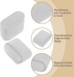 12 Pcs Watch Display Pillow, 2.8x1.7x1.2 Inch Flannelette Bracelet Pillows, Display Storage Cushion for Watch Bangle Jewelry, Grey