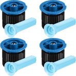4 Pcs 10 VAN Variable Arc Nozzle Replacement Sprinkler Head Adjustable 360 Degree Rotating Irrigation Pop up Sprinkler Head Compatible with Rainbird, Hunter, Orbit for Garden Lawn