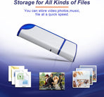 32GB FAT32 Format USB 2.0 Flash Drives, USB Memory Stick for Game Capture Card/Cassette Player/Computer/Laptop/External Data Storage with Indicative Light