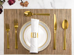 Gold Silverware Set,  40 Piece Stainless Steel Flatware Cutlery Set Service for 8 Luxury Square Tableware Thick Knife Fork Spoon for Home Kitchen Restaurant Wedding, Mirror Polished