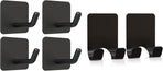 4 Pcs Adhesive Hooks with 2 Pcs Adhesive Razor Hooks