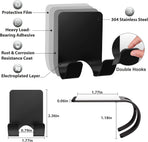 4 Pcs Adhesive Hooks with 2 Pcs Adhesive Razor Hooks