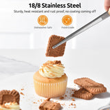 Balloon Whisk for Cooking: 18/10 Stainless Steel Medium Kitchen Wire Whisk (Black) and 8