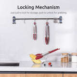 600ºF Heat Resistant 7/9/12 inches Silicone Cooking Tongs with Non Stick Rubber Tips (Red) and 8"+10"+12" Kitchen Tweezer Set: 18/8 Stainless Steel Food-Grade Metal Food Tong (Pointed Tip)