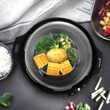 Steam Rack, 3-7/8" and 1-5/8" Tall Trivet for Instant Pot 6 Qt and 8 Qt, Heavy Duty 18/8 Stainless Steel Steamer Rack Fit Pressure Cooker