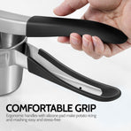 Potato Ricer,  Upgraded Stainless Steel Potato Masher with 3 Interchangeable Discs, Heavy Duty Kitchen Tool Gadget