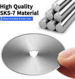 60MM Rotary Cutter Blades,  10PCS Premium Spare Replacement Cutting Blades with Sharpness, Great for Heavy Duty Use, Quilting, Patchwork, Crafts and Sewing