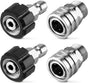 Pressure Washer Adapter Set, Stainless Steel Pressure Washer Quick Connect Kit, M22 14mm to 3/8" Quick Connect Swivel Fittings, 4 Pack