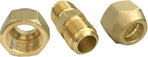 5/8" Air Conditioning Copper Pipe Extension Double Connector with Flare Nuts and Connectors Free Welding for Butt Copper Tube Diameter 5/8"(15.58mm)