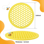 4 Pack Floating Bee Island- 7.87 Inch EVA Foam Floating Bee Watering Station- Butterfly Bee Waterer for Feeding, Bee Bath, Outdoor Garden Decor