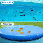 10 Ft Dust Pool Cover Protector-Solar Cover for Round Frame Pools-Pool Cover for Round Inflatable-Pool Cover Protector Heat Retaining Blanket