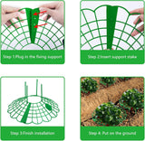15Pack Strawberry Supports - Strawberry Plant Support Stand Strawberry Growing Racks Protector Strawberry Growing Frame Holder Cage (15, B)