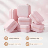 24 Pcs Travel Jewelry Box Exquisite Travel Jewelry Case Portable Jewellery Storage Holder Organizer Box Small Jewelry Organizer for Rings Earrings Necklaces Pendants Bracelets Watches