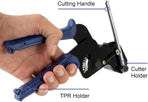 Metal Zip Ties Cutter for Stainless Steel Tie Wrap,Tensioning Installation Cutting Tool for Self-Locking Stainless Zip Ties with Free Zip Tie Release Tool, Two-handed Mode