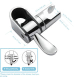 ADA Handshower Shower Grab Bar Head Holder, Universal Fit 1.25''(32mm) Hand Held Shower Bracket for Handicap Grab Bar, Detachable Bathroom Replacement, 360 Degree Rotation Sprayer Holder, Chrome