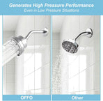 Shower Arm 10 in Bundle with 9 Mode Filtered Shower Head, Chrome
