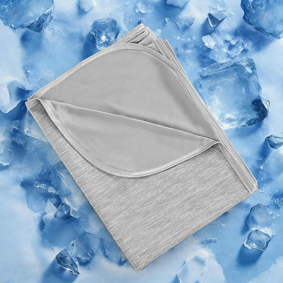 Cooling Blanket King, Arc-Chill Q-Max >0.5 for Hot Sleepers, Absorbs Heat to Keep Body Cool for Night Sweats, Lightweight Summer Cool Blankets for Sleeping, Gifts for Women & Men,Grey