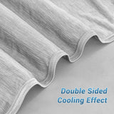 Cooling Blanket King, Arc-Chill Q-Max >0.5 for Hot Sleepers, Absorbs Heat to Keep Body Cool for Night Sweats, Lightweight Summer Cool Blankets for Sleeping, Gifts for Women & Men,Grey